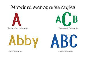 Standard Monograming add on