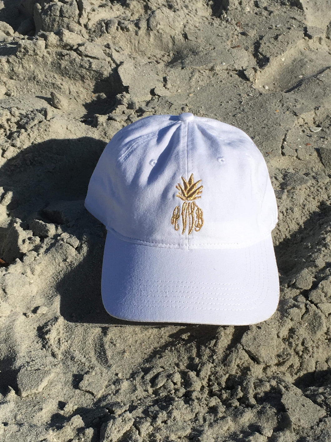 Pineapple monogram hat